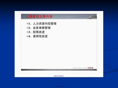 U产品培训 人力资源产品培训学习教案